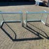 Voetbaldoeltjes 1.2 x 0.8m. Aanbieding 2 aluminium voetbaldoeltjes met net 1.2 x 0.8m